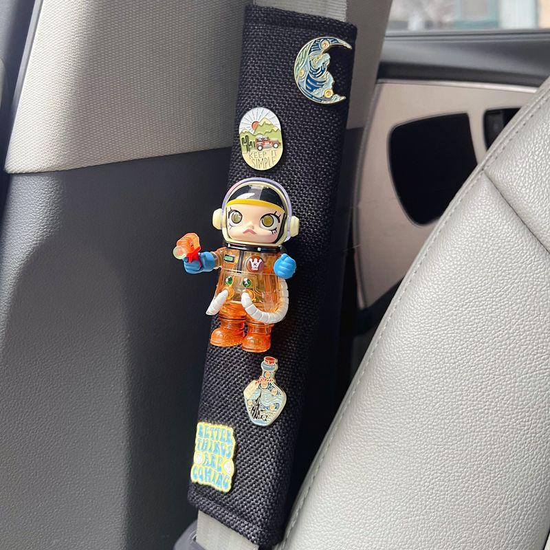 Molly Car Shoulder Pad Anti-Strangling Seatbelt Cover Breathable Cute Girls' Car Decoration Pop Mart