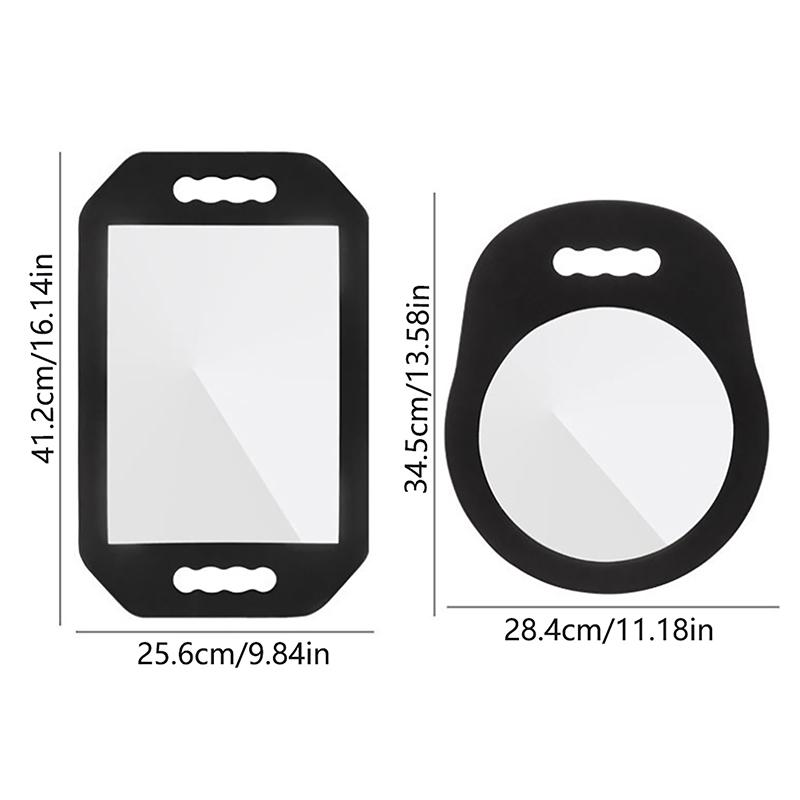 Ручное парикмахерское зеркало из пенопласта Круглое прямоугольное парикмахерское зеркало из пенопласта