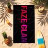 FaZe Clan (5) Тема Полотенце для пляжа Устойчивое к песку Мягкое и удобное Подходит для бассейна, кемпинга, йоги и дайвинга Дорожное