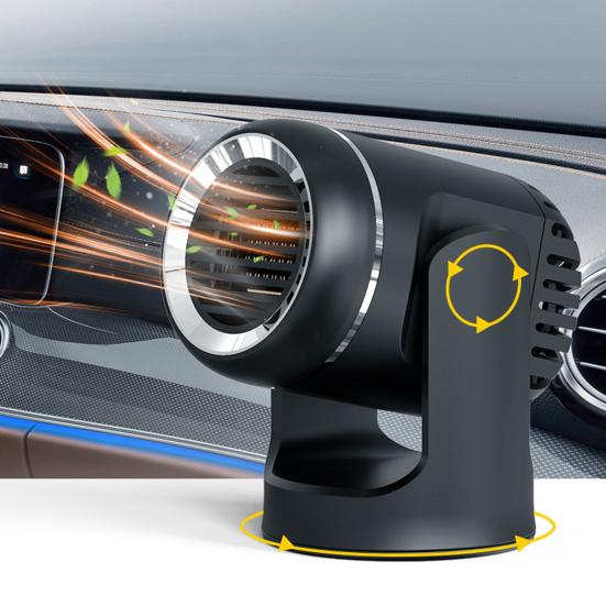 Car Heater Window Defroster Fast Heating Plug-and-Play 360-Degree Rotating Wide Compatibility Portable Car