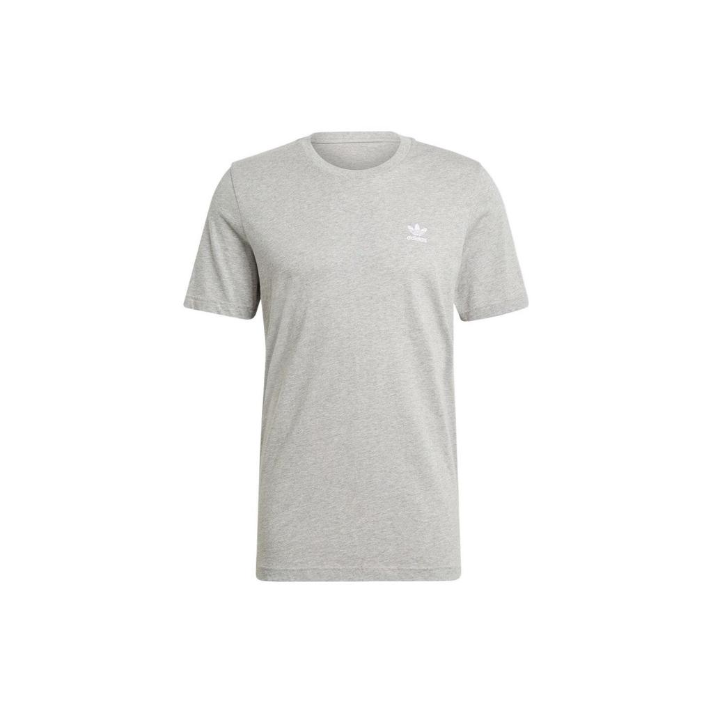adidas Футболка Originals Adicolor Essentials Solid Casual с круглым вырезом и коротким рукавом, мужские топы, серая GN3414