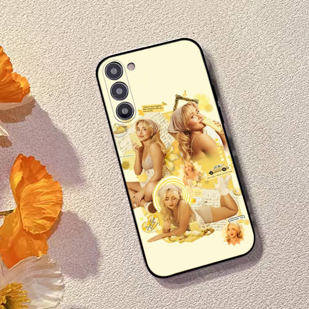 S-Sabrina C-Carpenter Певица Чехол для телефона Для Samsung Galaxy A73,A72,A71,A70,A53,A52,A51,Другие Мягкий черный чехол