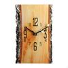 Rectangle Annual Ring Wall Clock Decoration Decorative Arabic Numerals 11.8x7.8inch