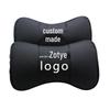 Zotye Car Headrest: Genuine Leather Neck Support Pillow, Customizable Logo.
