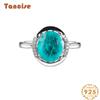 Tancise Classic  925 Sterling Silver Zircon Ring Ladies Jewelry Wedding Promise Party Gift