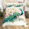 Peacock Duvet Cover Set For Teens Adults Quilt Covers Queen Lightweight Down Room Decor 2 Pillowcases 1 Duvet Cover No Comforter
