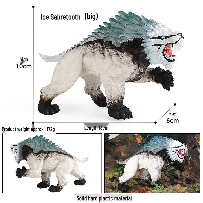 Dinosaur & Dragon Plastic Toy Set: Mythical Animal Figures for Kids