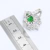 WPAITKYS Зеленый, Белый Кристалл Серебряный Цвет Женские Ювелирные Наборы Серьги Кольцо Ожерелье Браслет Рождественский Подарок