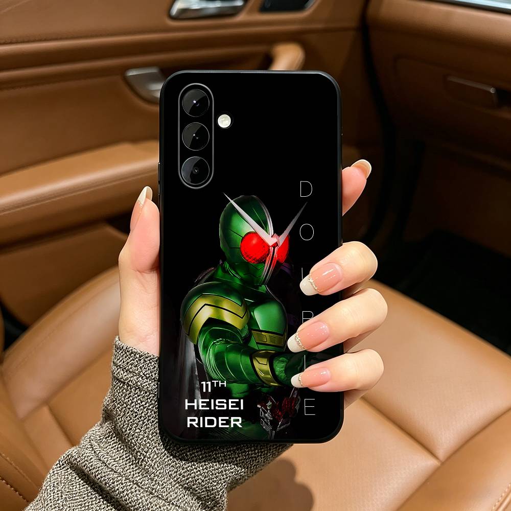 K-Kamen R-Rider ZeztzS Soft Silicone phone Case for Samsung Galaxy A73/A71/A72/A70/A53/A52/A51 - Black