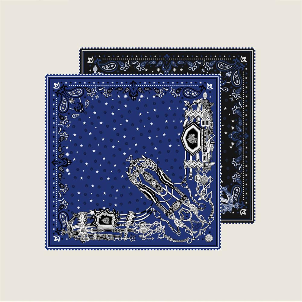 POBING Шёлковый Твиловый Платок Ручной Свертки Женский В Горошек Каштан Двусторонний Принт Квадратные Платки Шарфы Платки Женские Хиджаб 53СМ