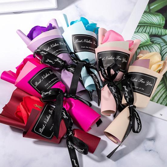 Мини букет из вечных роз Искусственный диффузор Мыльная роза Цветочный букет для мамы Женщинам на день рождения День святого Валентина Домашний декор для интерьера автомобиля