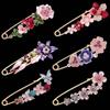 Tulip Corsage Safety Pin Brooch - Anti-Exposure Lapel Pin for Cardigans and Coats
