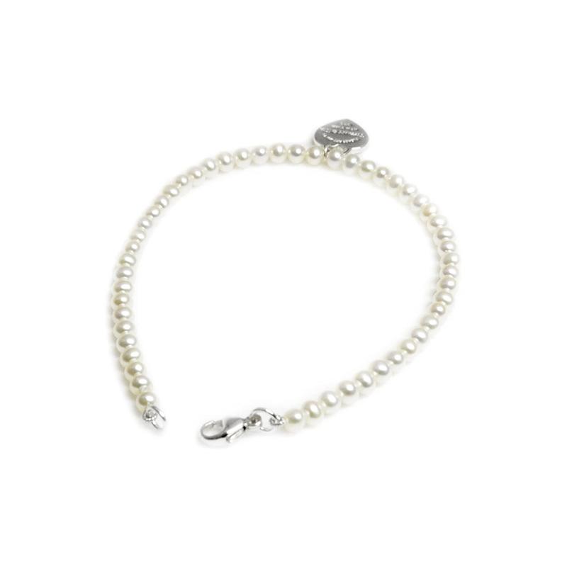 TIFFANY &CO Return to Series Women's Pearl Bracelet Medium White 26658578-White Extra Small
