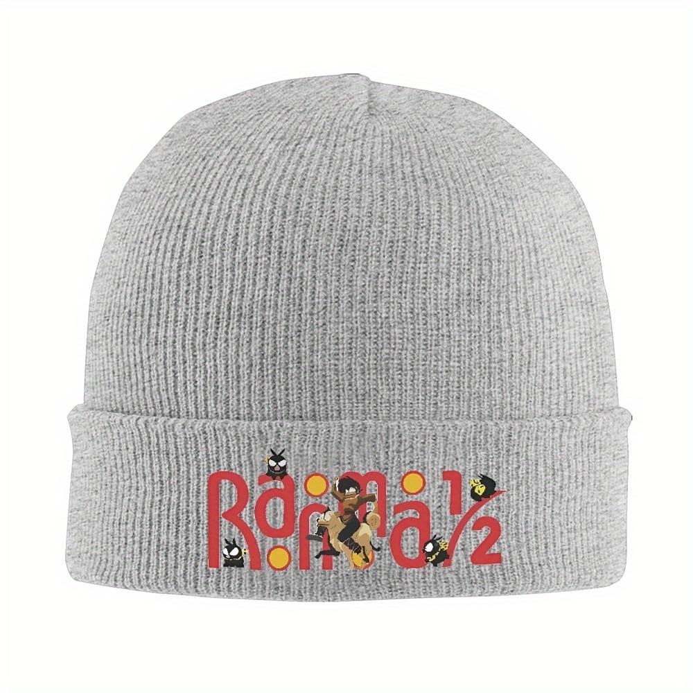 pc Ranma Pchan Pigs Bonnet Hats Knit Hat Unisex Women Unisex Hip Hop Elastic Beanie Hats Winter Kpop Printed Cap