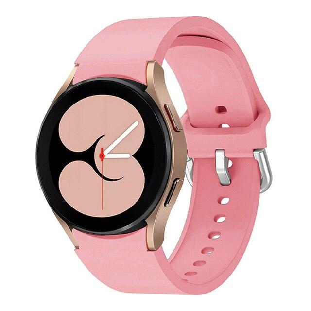 Силиконовый ремешок 20 мм для Samsung Galaxy Watch 5/4, 40 мм/44 мм, оригинальный браслет без зазора для Samsung Galaxy Watch 4 Classic, 46 мм/42 мм Correa