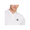 adidas Climacool SS25 Однотонная Универсальная Удобная Простая Футболка-поло с коротким рукавом Мужская Футболки-поло Белая JD8643