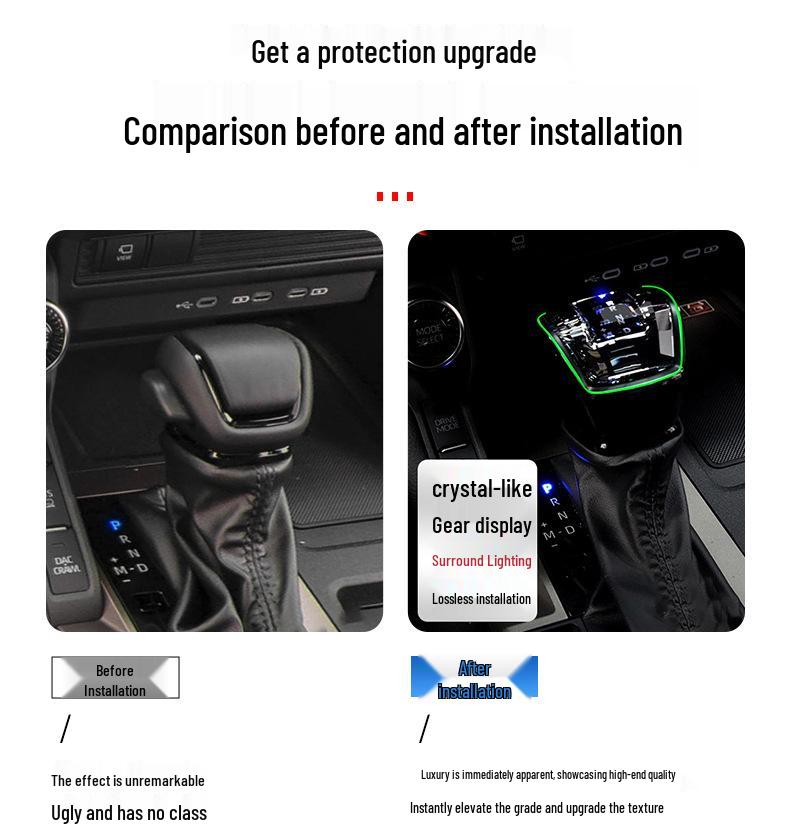 Хрустальная ручка переключения передач с подсветкой салона для Toyota Camry и Crown Lu Fang нового поколения 2019 модельного года