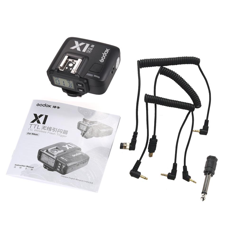 Godox X1R N TTL 2.4G Wireless Flash Trigger Receiver for Nikon DSLR Camera for X1N Trigger