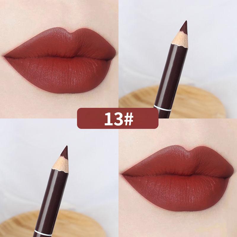 15 цветов губная помада, карандаш для губ, косметическая долговечная водостойкая женская Красота, макияж, матовый макияж