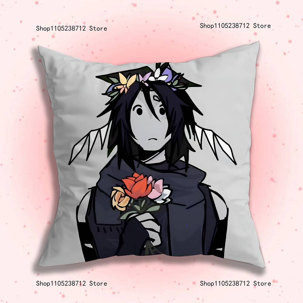 Twotime Forsaken Acrylic Anime Pillow Case Anti-Dustmite Pillowcase Invisible Zipper Silky Short Plush Sofa Cushion Cover