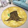 Farmhouse Rustic Tree Rings Rustic Area Rug Round Circle Carpet Livingroom Bedroom Floor Mats for Bathroom Modern Home Decor