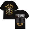 Большая Жопа Стадион Malone Post Malone Jelly Roll Тур 2026 Концертная Футболка Унисекс Футболка Летняя Повседневная Футболка с Принтом Y2k Харадзюку