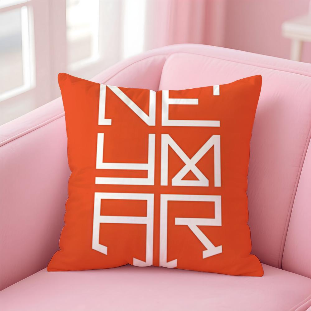 NJR NNNeymar Cushion Cover Pillowcase Short Plush Invisible zipper Room Sofa Cushion Cover