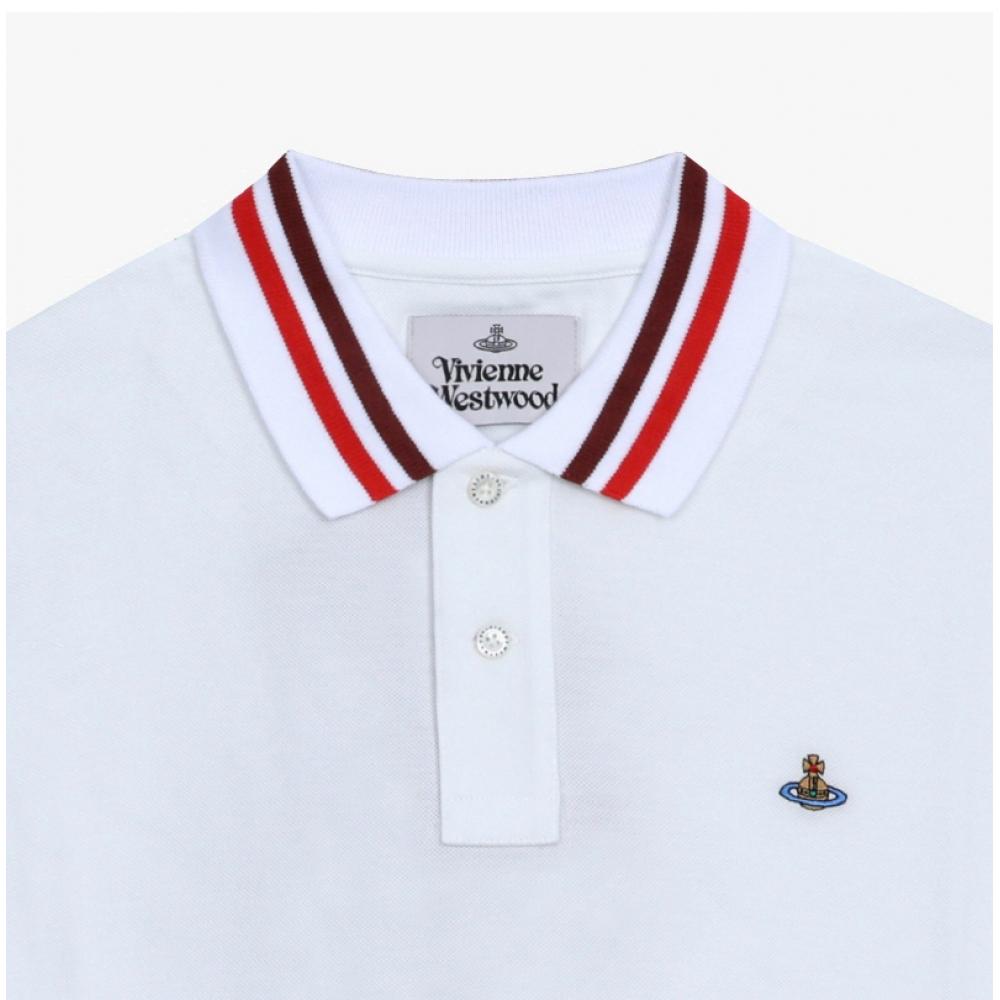 Vivienne WesTwood Классическое поло с логотипом Orb Мужская футболка с длинным рукавом 2h01000h J0009 A401
