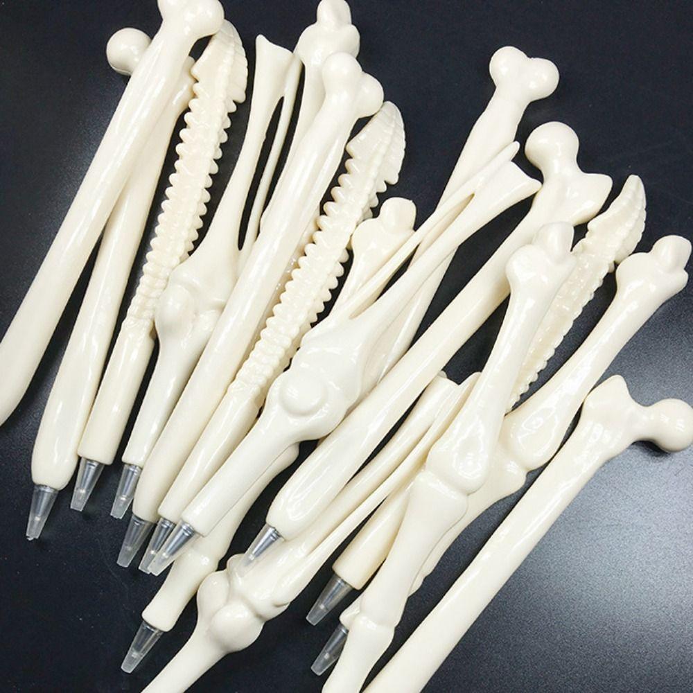 Quality Lifelike Bone Shape Writing Tools Students Ballpoint Pen Neutral pen Gel Pen Stationery