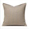 Modern American Luxury Coffee Color Pillowcase Wholesale Hotel B&B Furniture Factory Sofa Cushion Designer Square Pillow