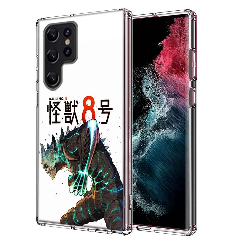 Kaiju No. 8 Anime Capa Phone Case For Samsung S26 Ultra S25 Edge Galaxy S23 S21 S20 S24 FE S22 S10 Plus Cover Clear TPU Shell Co