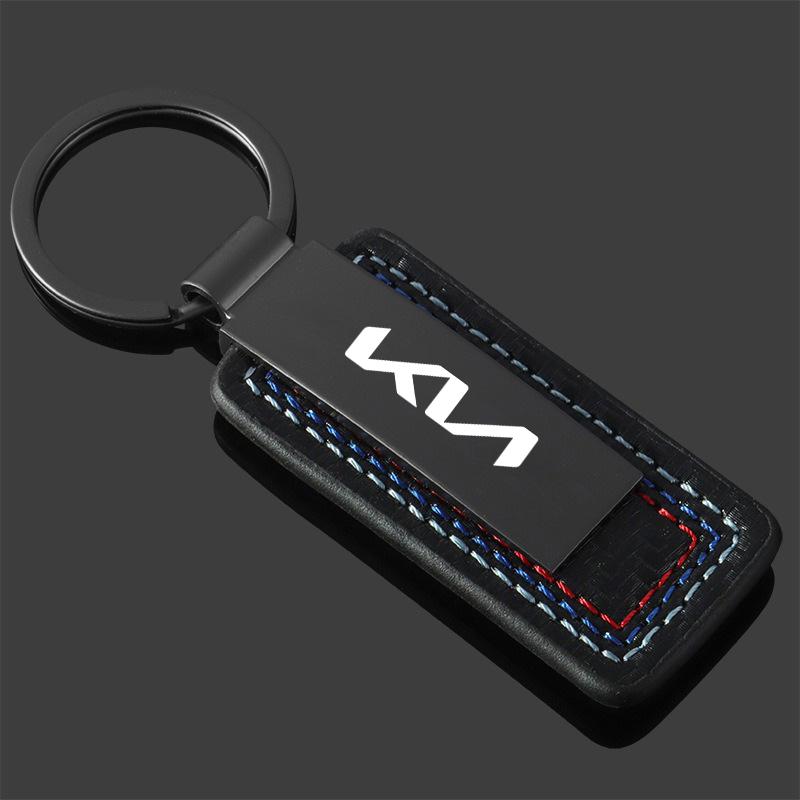 SKTF2 Для Kia Sportage Ceed Sorento Cerato Optima Picanto Rio Stonic Спортивный Стиль Брелок для Ключей Автомобиля Кожаный Сплав Кольцо для Ключей Автомобиля Аксессуары