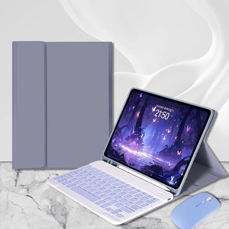 Беспроводная Bluetooth-клавиатура и защитный кожаный чехол для iPad 11-го поколения, планшета Apple M5 2025, Air 13 дюймов.