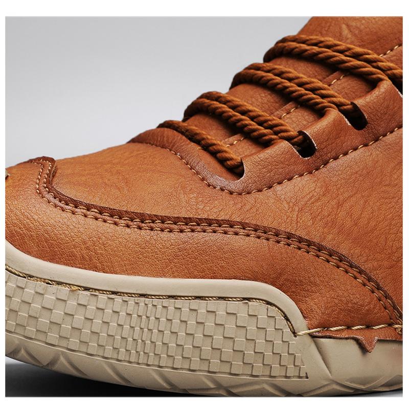 Кожаные мужские ботинки ручной работы, повседневная кожаная обувь из натуральной кожи, мужские ботильоны