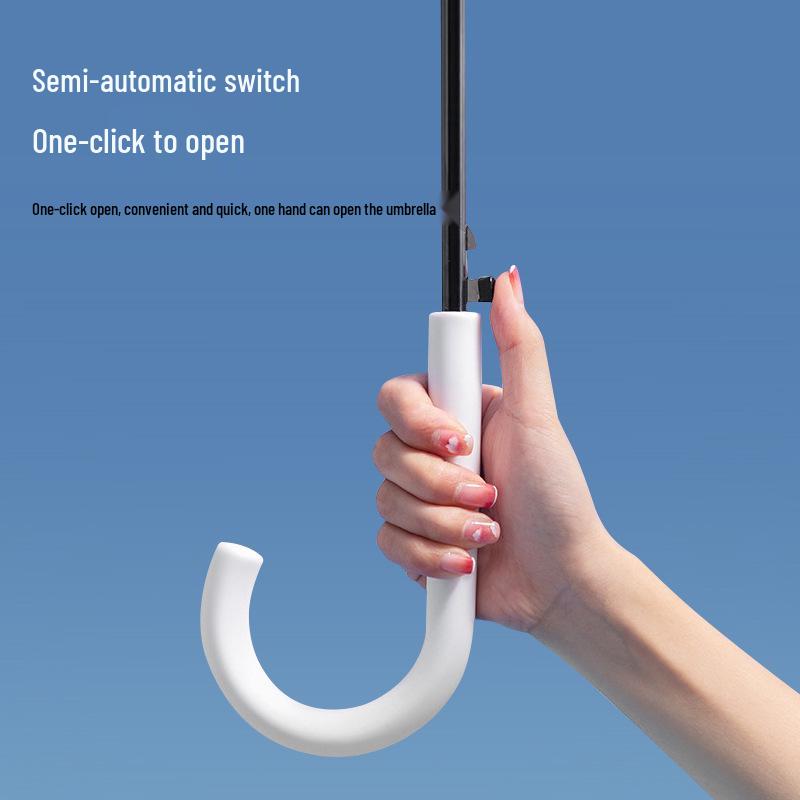 Прозрачный милый зонт-кошка - Стильный полуавтоматический с длинной ручкой для женщин