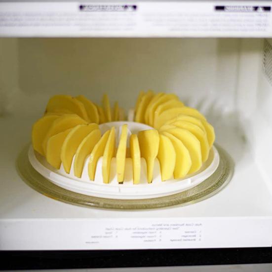 Microwave Potato Chip Maker for Crispy Chips for Vegetarians Vegans Versatile Slicer Portable