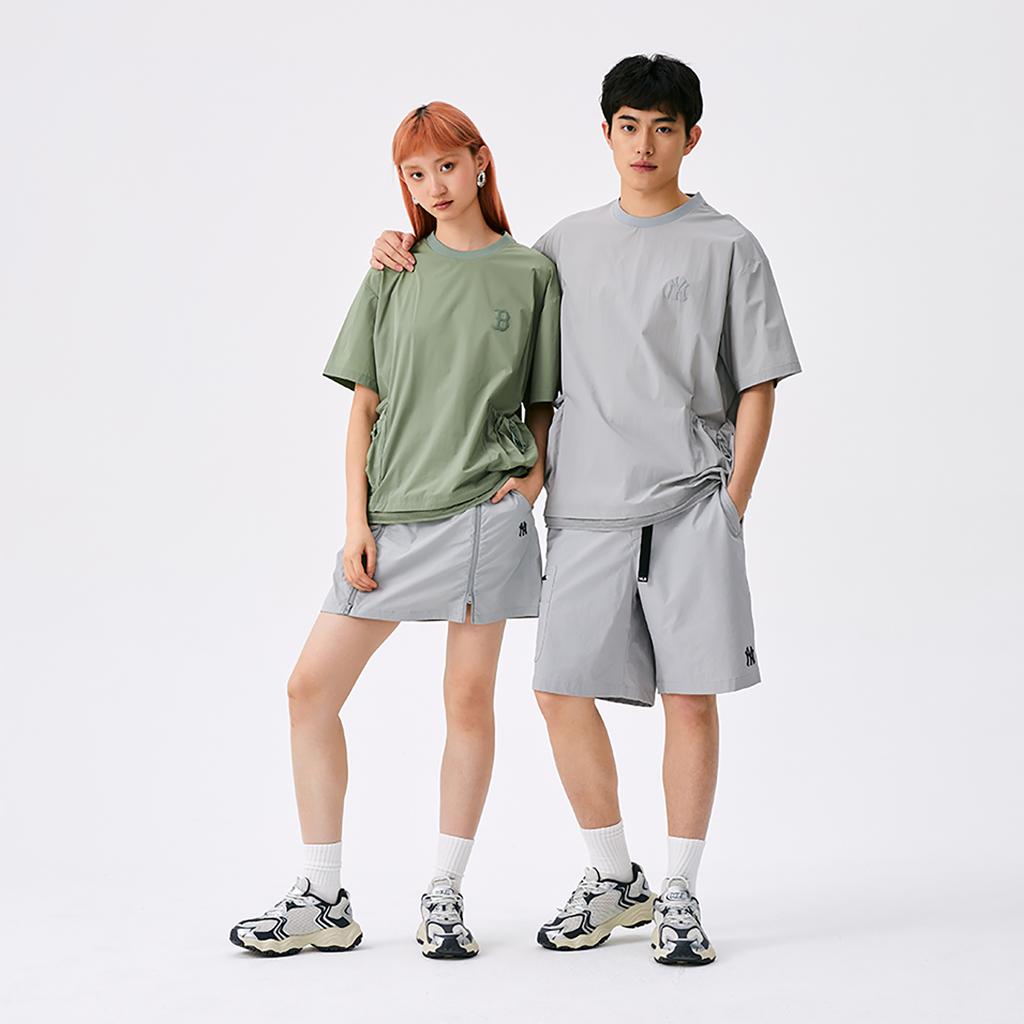 New MLB New York Yankees Basic Collection SS25 T Shirt Unisex Light Gray 3ARSB0553-50GRL