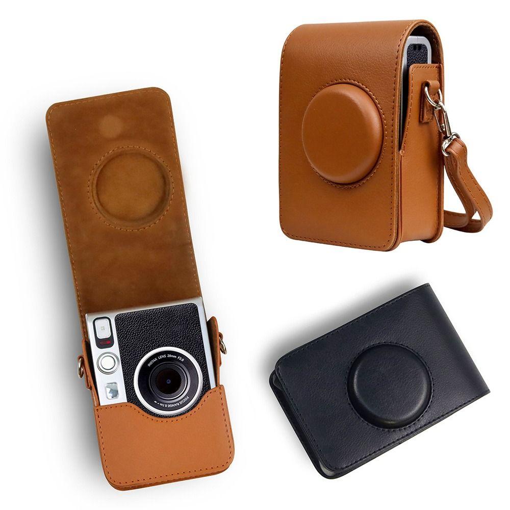 Чехол для камеры мгновенной печати из искусственной кожи, противоударный чехол для фотографий для Fujifilm Instax mini EVO