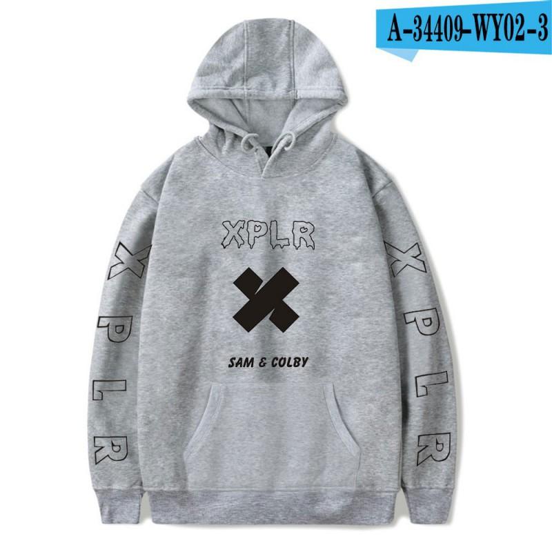 Couple Hoodie Sam Colby Graphic Print Sweatshirt Teens