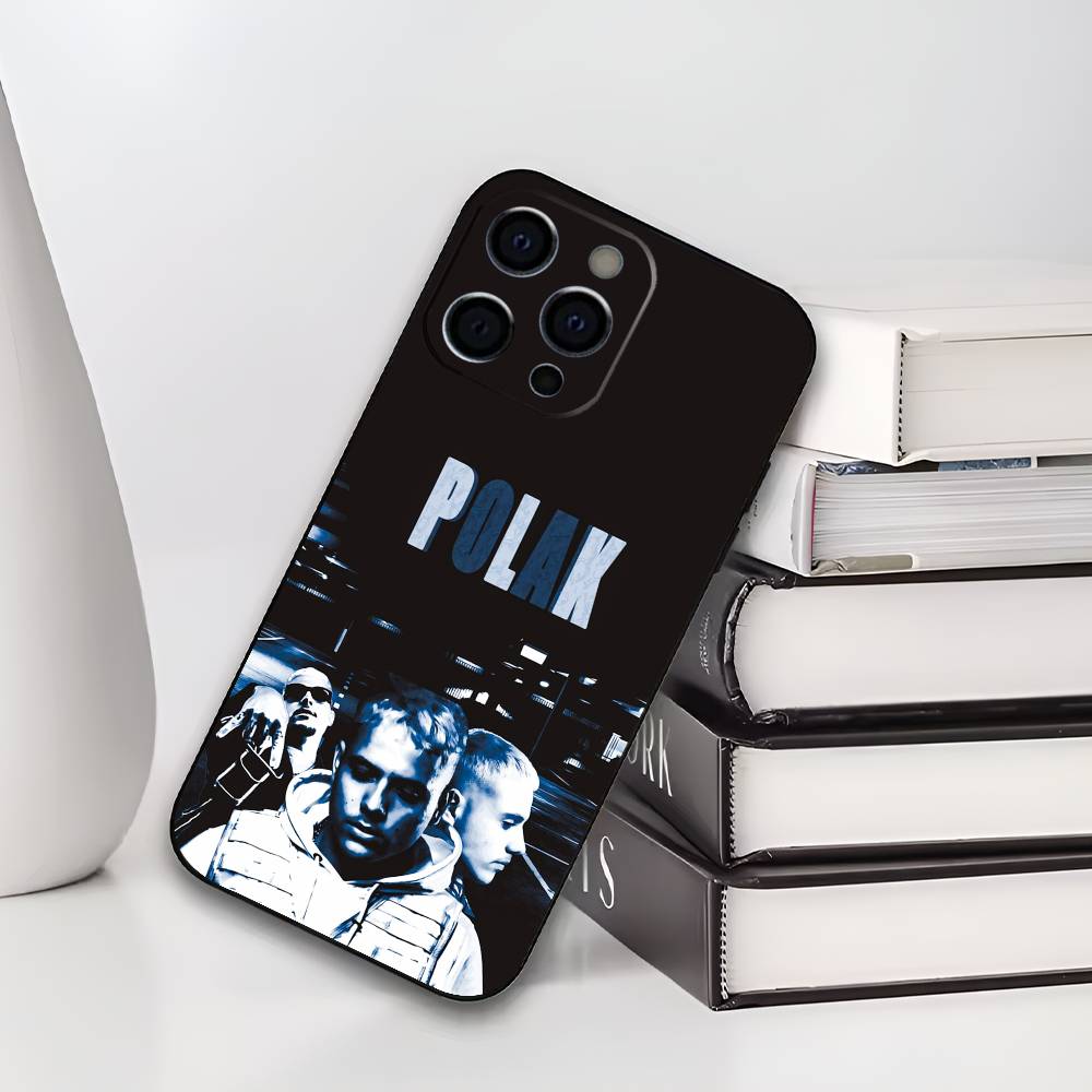 Чехол для телефона PLK French Rapper для IPhone 17,16,15,14,13,12,11,Plus,Pro,Max,Plus,XS, мягкий чехол Черный силикон