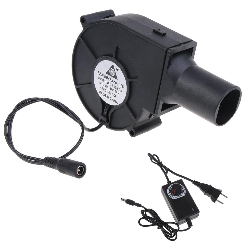 110V 220V BBQ Fan Barbecue Heating Stove 3-12V Air Blower Cooking Grill Fan Adjustable Speed Charcoal Fire Starter 9733