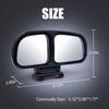 Biqing Car Auxiliary Mirror, Easy Installation, Side Mirror, Auxiliary Mirror, Maximize Wide Angle of