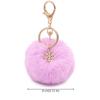 Bag Charm Pompom Pendant Fluffy Plush Ball Keyring Fashion Fur Ball Key Chain  Women Girls