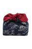 Insulated Lunch No Azuma Japanese Pattern Choju Giga Bag, Strings, Tie-type, Bag, Ribbon, (Navy Blue, Design)