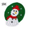 Decorative Coasters for Home Handmade Christmas Yarn Coasters, Cute Santa Snowflake Crochet Drink Mats, Absorbent Cup Mats Heat Resistant Non-slip