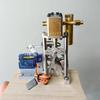 Brass Single Cylinder Steam Engine Reciprocating Double Acting Kit Toys Are Suitable for Scientific Experiments and Ship Models