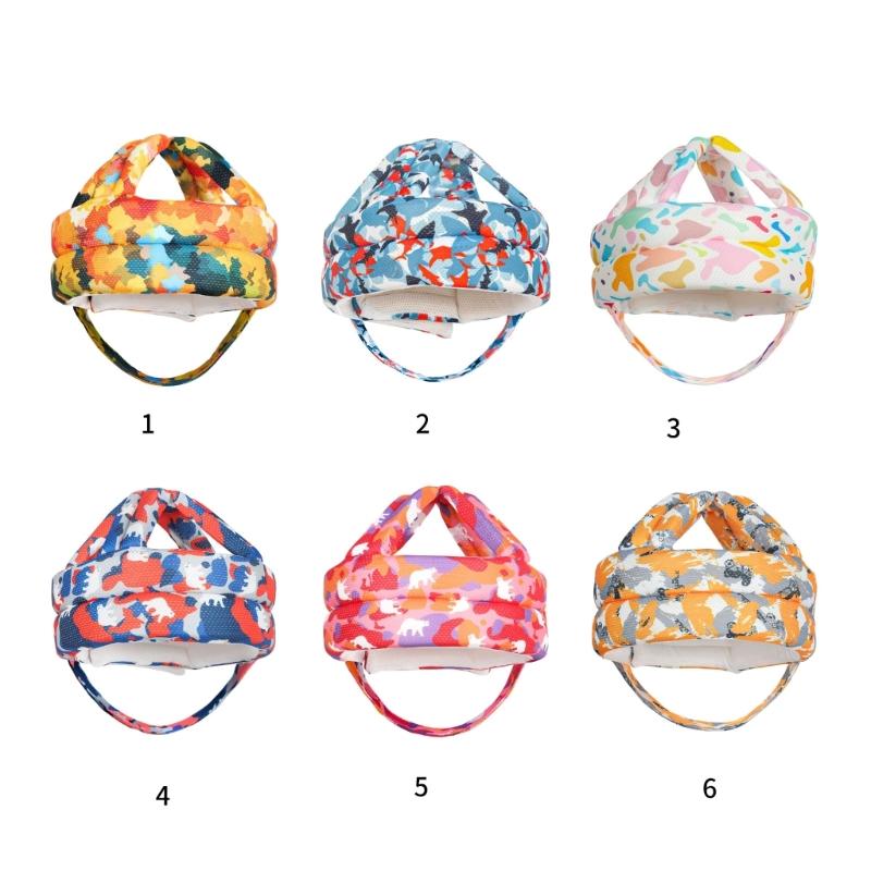 360 Protective Infant Headgear Shock Absorbing Sponge Padding Hat Soft Cotton For Crawling Walking Indoor Outdoor Play
