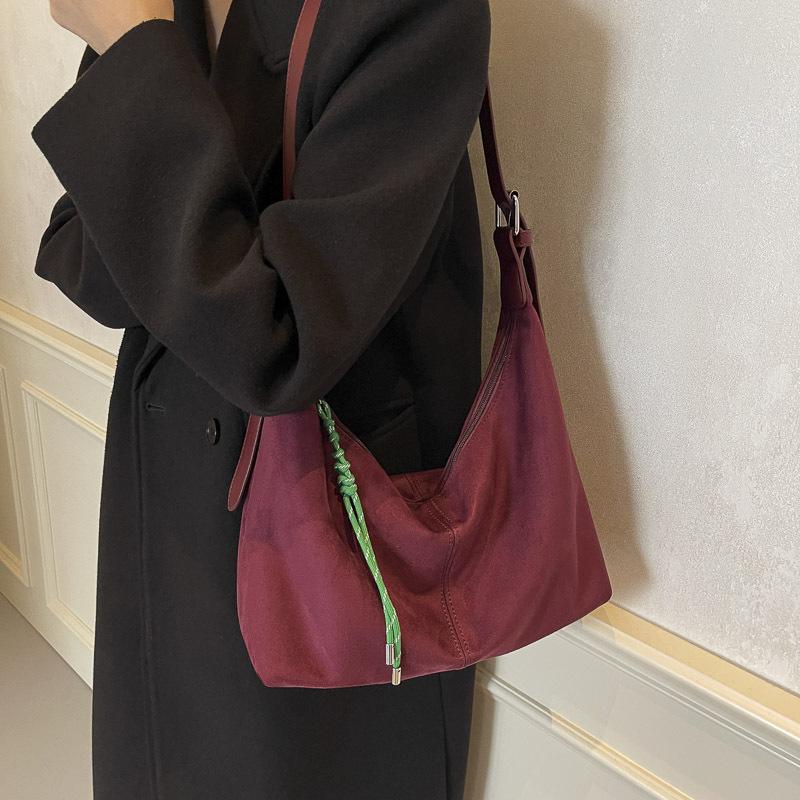 Осенне-зимняя вместительная сумка-мессенджер для поездок на работу, женская новая ретро-тоут под мышкой премиального качества