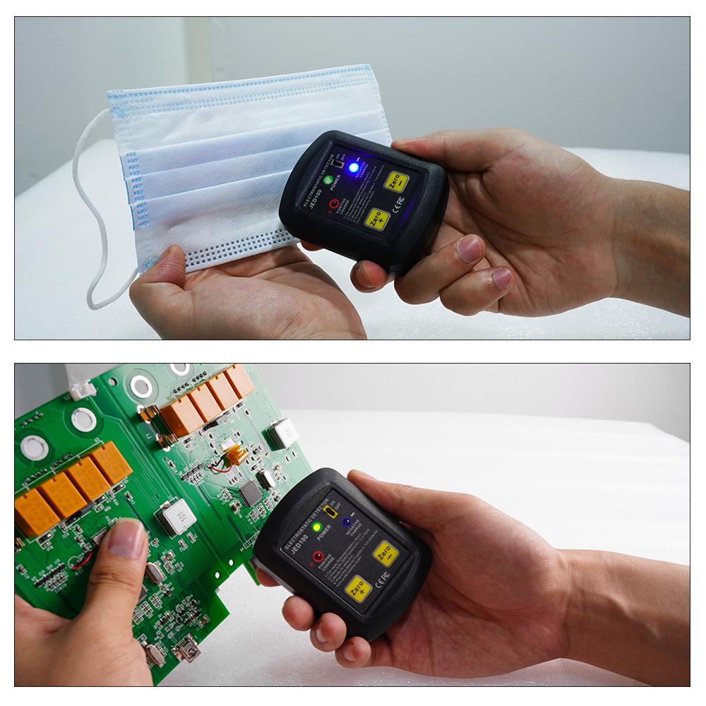 Электростатический детектор размером с ладонь Портативный электростатический тестер Электростатический анализатор 100 В ~ 20 кВ ESD