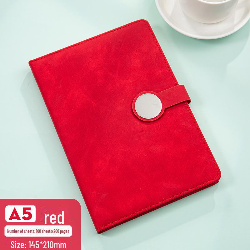 Подарочный набор из ретро-блокнотов высшего качества: В комплект входит блокнот с круглой пряжкой, справочник, USB-накопитель и магнитная застежка для деловых встреч.